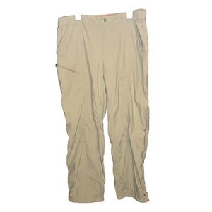 Columbia Pants Mens XL 38x30 Insect Blocker Tan‎ Khaki Nylon Hiking Cargo